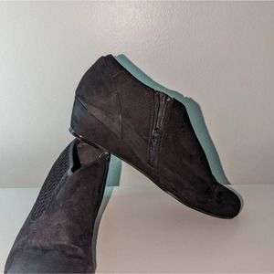 Amelia Grace wedge zip bootie